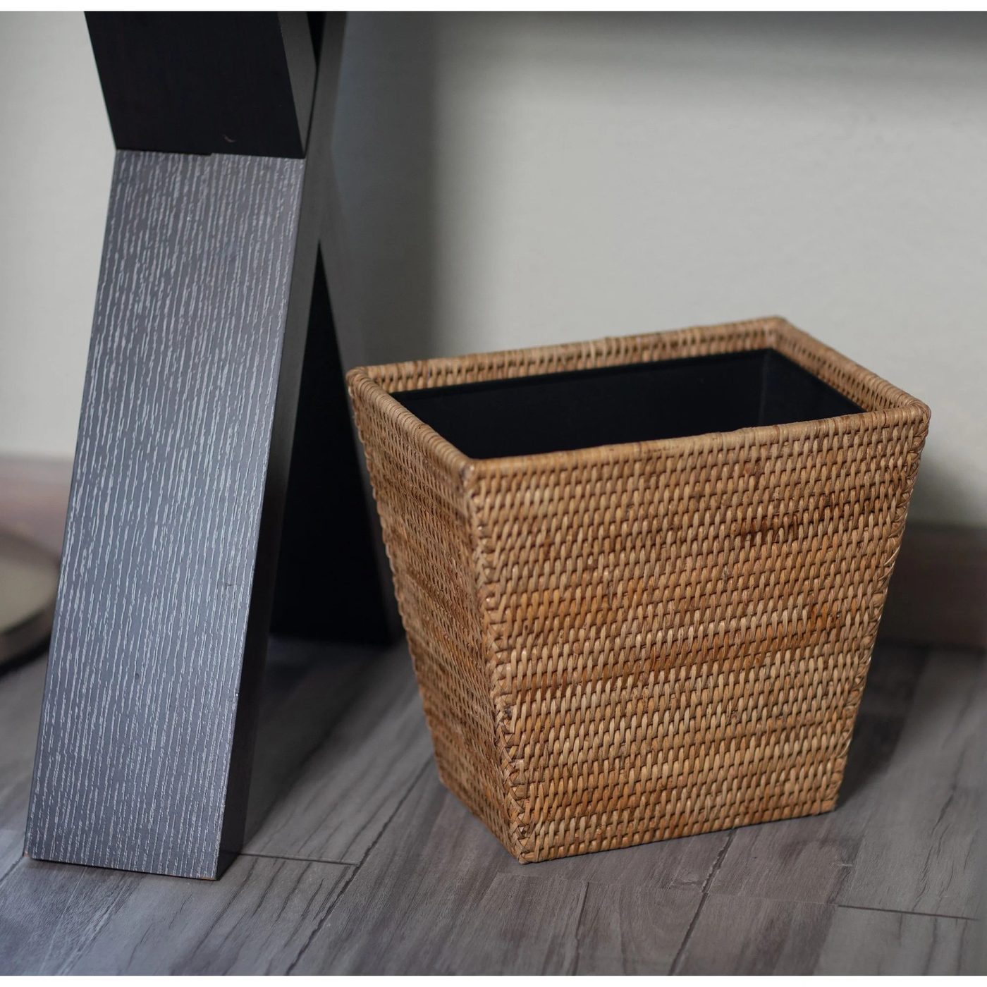 ATC-BS357 Rectangular Tapered Rattan Waste Basket